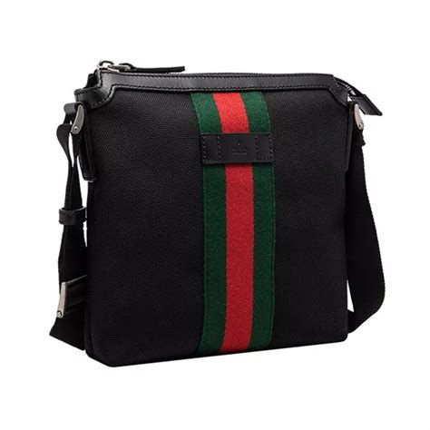 gucci red green stripe messenger|Gucci Messenger bag.